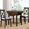 Dining Tables-Kirkland's Home Dark Oak And Walnut 3-Pc. Dining Set Brown