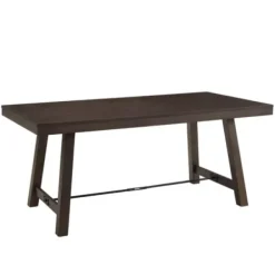 Dining Tables-Kirkland's Home Dark Oak Wood Rustic Dining Table