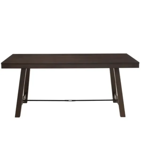 Dining Tables-Kirkland's Home Dark Oak Wood Rustic Dining Table