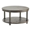 Coffee Tables-Kirkland's Home Dark Turned Legs Cofee Table Gray