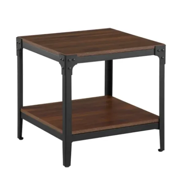 Accent & End Tables-Kirkland's Home Dark Walnut 2-Tier Accent Tables, Set Of 2 Brown