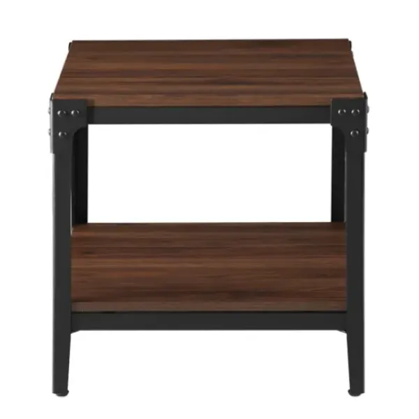 Accent & End Tables-Kirkland's Home Dark Walnut 2-Tier Accent Tables, Set Of 2 Brown