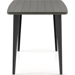 Dining Tables-Kirkland's Home Dark Wood And Metal Dining Table Gray