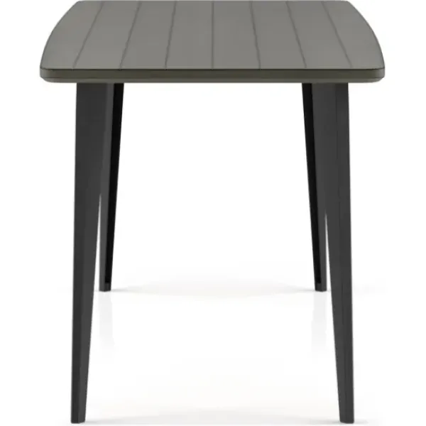 Dining Tables-Kirkland's Home Dark Wood And Metal Dining Table Gray