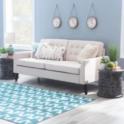 Accent & End Tables-Kirkland's Home Dark Wood Carved Detail Accent Table Gray