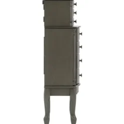 Dressers & Chests-Kirkland's Home Dark Wood Flip Top Armoire Gray