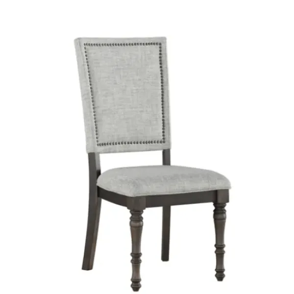 Dining Chairs-Kirkland's Home Dawson Upholstered Dining Chairs, Set Of 2 Gray