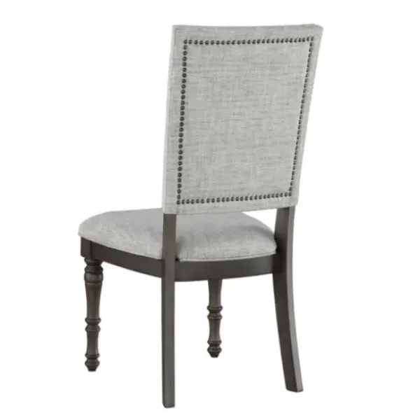 Dining Chairs-Kirkland's Home Dawson Upholstered Dining Chairs, Set Of 2 Gray