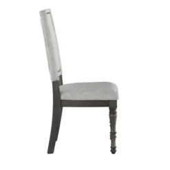 Dining Chairs-Kirkland's Home Dawson Upholstered Dining Chairs, Set Of 2 Gray