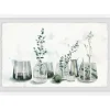 Framed Art-Kirkland's Home Deckled Glasses And Greens Framed Art Print White/Gray/Green