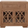 Cabinets & Sideboards-Kirkland's Home Decorative Doors Wood Cabinet Brown