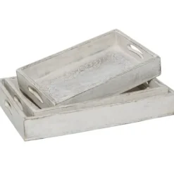 Decorative Trays-Kirkland's Home Decorative 2-Pc. Tray Set Brown