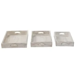 Decorative Trays-Kirkland's Home Decorative 2-Pc. Tray Set Brown