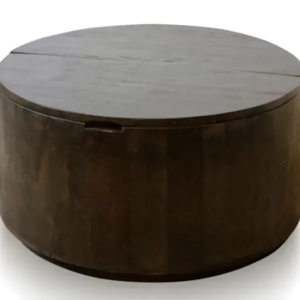 Coffee Tables-Kirkland's Home Deep Espresso Wood Hinged Storage Coffee Table Brown
