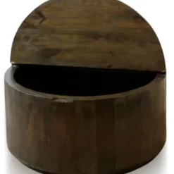 Coffee Tables-Kirkland's Home Deep Espresso Wood Hinged Storage Coffee Table Brown