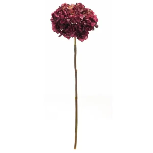 Stems & Bouquets-Kirkland's Home Deep Hydrangea Stems, Set Of 6 Red