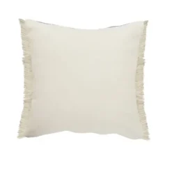 Pillows-Kirkland's Home Denim Blue Braided Stripe Throw Pillow, 24 In. Blue/Tan/Ivory
