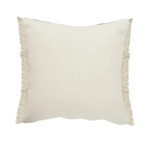 Pillows-Kirkland's Home Denim Blue Braided Stripe Throw Pillow, 20 In. Blue/Tan/Ivory