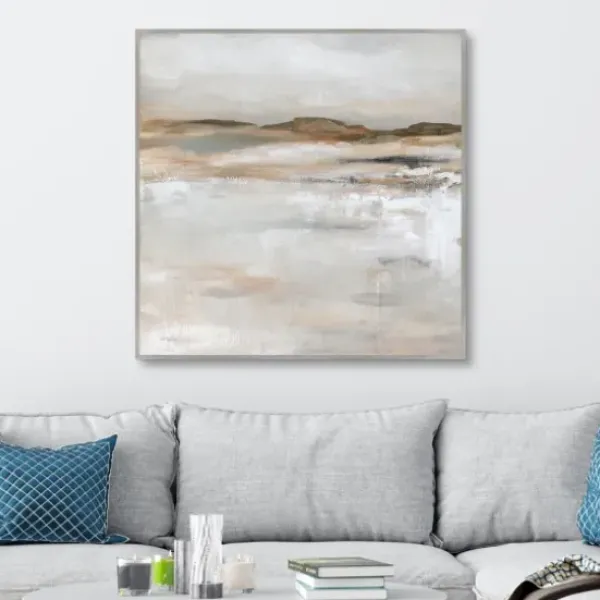 Canvas Art-Kirkland's Home Desert Floor Framed Canvas Art Print Gray