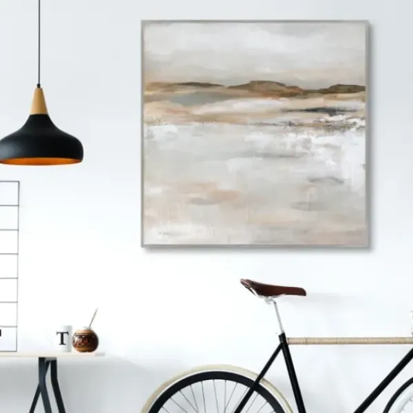 Canvas Art-Kirkland's Home Desert Floor Framed Canvas Art Print Gray