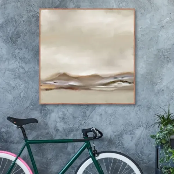 Canvas Art-Kirkland's Home Desert View Framed Canvas Art Print Gray