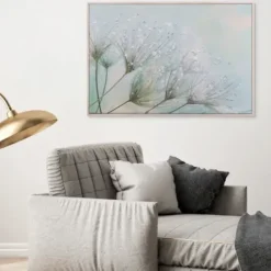 Framed Art-Kirkland's Home Dewdrop Colors Framed Art Print White/Blue/Green/Black