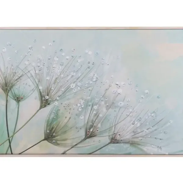 Framed Art-Kirkland's Home Dewdrop Colors Framed Art Print White/Blue/Green/Black