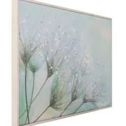 Framed Art-Kirkland's Home Dewdrop Colors Framed Art Print White/Blue/Green/Black