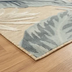 Outdoor Rugs-Kirkland's Home Dhurri Stripe Indoor/Outdoor Area Rug, 5X7 Blue