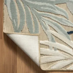 Outdoor Rugs-Kirkland's Home Dhurri Stripe Indoor/Outdoor Area Rug, 5X7 Blue