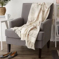 Blankets & Throws-Kirkland's Home Diamond Cut Throw Brown