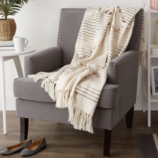Blankets & Throws-Kirkland's Home Diamond Cut Throw Brown