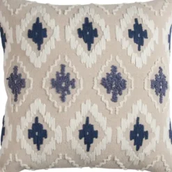 Pillows-Kirkland's Home Diamond Textured Pillow Blue