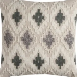 Pillows-Kirkland's Home Diamond Textured Pillow Gray