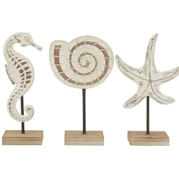 Statues & Figurines-Kirkland's Home Diamond Textured Pumpkin Harvest Figurine White/Brown