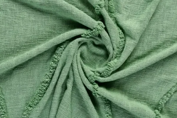 Blankets & Throws-Kirkland's Home Diamond Tufted Cotton Throw Green