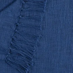 Blankets & Throws-Kirkland's Home Diamond Tufted Cotton Throw Blue