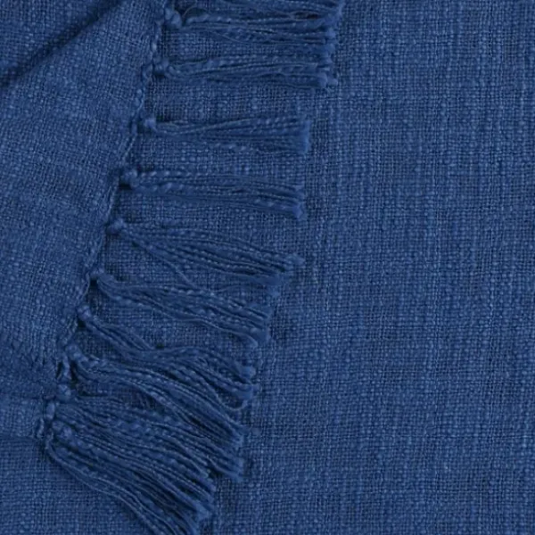 Blankets & Throws-Kirkland's Home Diamond Tufted Cotton Throw Blue