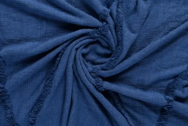 Blankets & Throws-Kirkland's Home Diamond Tufted Cotton Throw Blue
