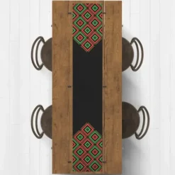 Wall Plaques-Kirkland's Home Diamonds Kwanzaa Decorative Table Runner, 90 In.