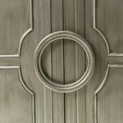 Cabinets & Sideboards-Kirkland's Home Dietrich Wood 4-Door Sideboard Gray