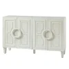 Cabinets & Sideboards-Kirkland's Home Dietrich Wood 4-Door Sideboard White