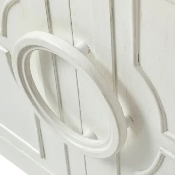 Cabinets & Sideboards-Kirkland's Home Dietrich Wood 4-Door Sideboard White