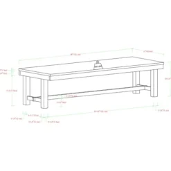 Dining Chairs-Kirkland's Home Dirty Oak Huntsman Wood Dining Bench Brown