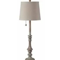 Buffet Lamps-Kirkland's Home Distressed And Gold Buffet Lamps, Set Of 2 Gray
