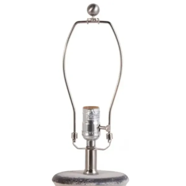 Table Lamps-Kirkland's Home Distressed And Gray Ceramic Table Lamp White