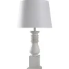 Table Lamps-Kirkland's Home Distressed Asher Table Lamp White