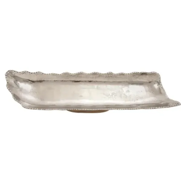 Decorative Trays-Kirkland's Home Distressed Black Pedestal Trays, Set Of 3 White