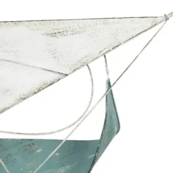 Wall Plaques-Kirkland's Home Distressed Blue Sailboats Wall Sculpture Blue/White