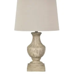 Table Lamps-Kirkland's Home Distressed Brown Table Lamp Ivory